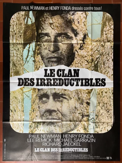 Affiche LE CLAN DES IRREDUCTIBLES Paul NEWMAN Henry FONDA 120x160cm