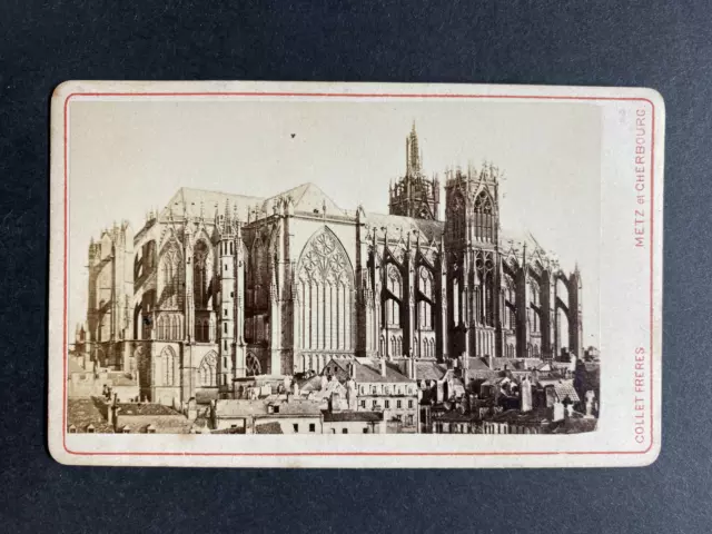 France, Metz, Cathédrale Saint-Étienne, vintage albumen print, 1879 Tirage vinta