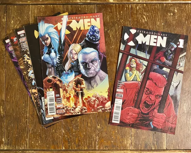 EXTRAORDINARY X-MEN Lot! | #6-10, ANNUAL #1 | LEMIRE! LOGAN! WOW! 💥❌💥