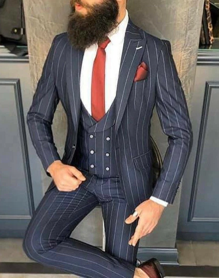 Business Anzug Weste Kariert - Tailliert Für Hochzeit & Business