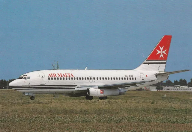 Carte Postale Avion - Air Malta -  Boeing 737 - 200