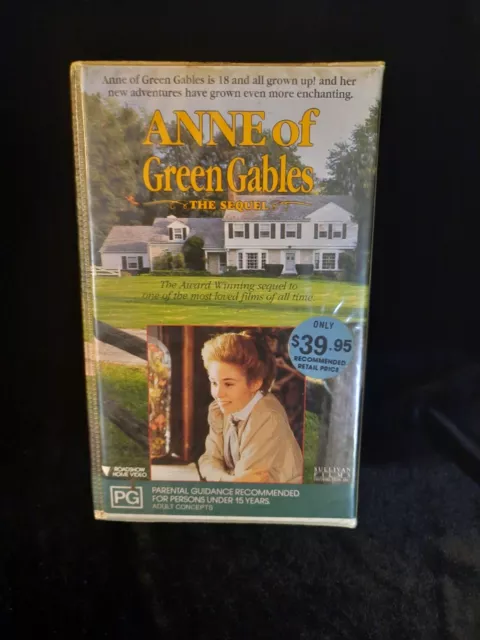 Anne of Green Gables, The Sequel, VHS Tape, Vintage Video, Clamshell, Movie, PG