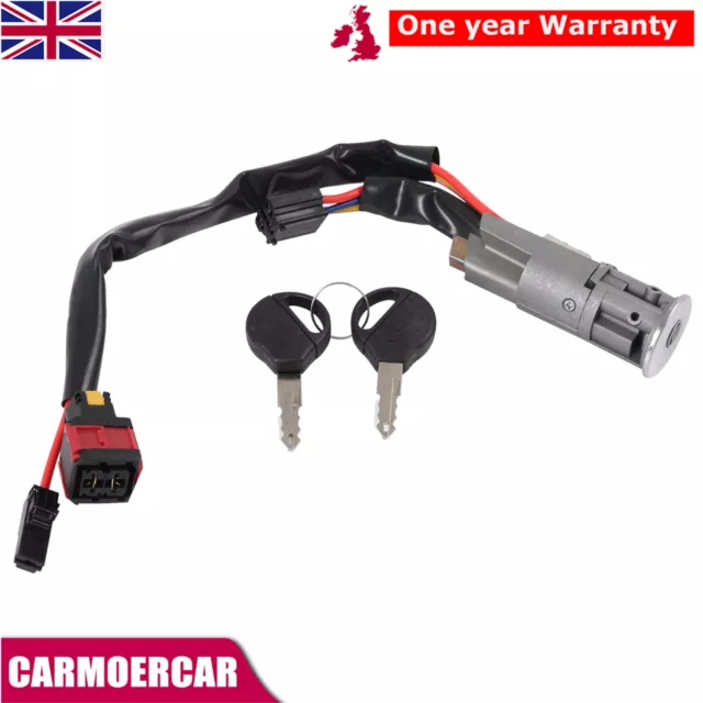 Ignition Lock Barrel Starter Switch 2 Keys For Peugeot 206 Citroen Picasso Xsara