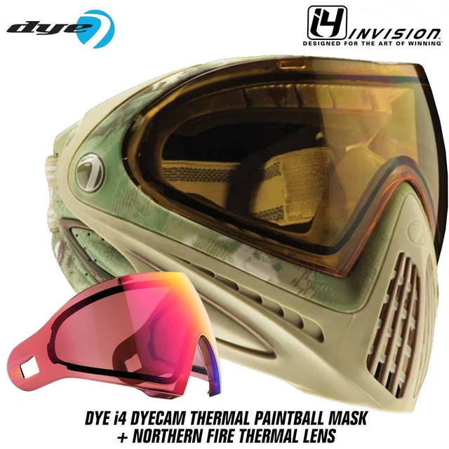 DYE I4 THERMAL Paintball Goggle Mask DYECAM + Northern Fire Thermal