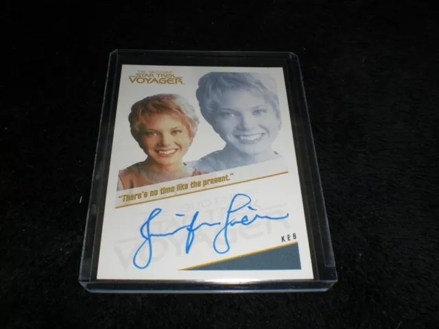 Star Trek Quotable Voyager Autograph Card Kes by Jennifer Lien Auto
