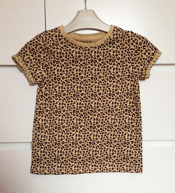 BNWOT NEXT___leopard T-shirt top girl age 6 yrs
