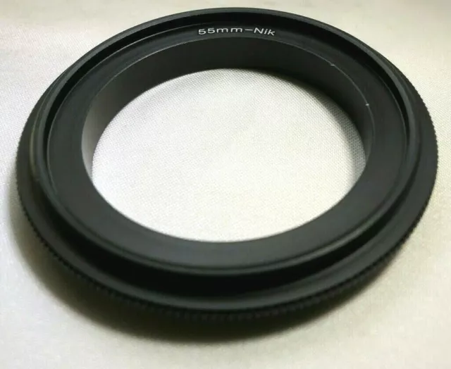 55mm Macro Reverse Lens Adapter Ring For Nikon F Ai D750 D7200 cameras Close-up