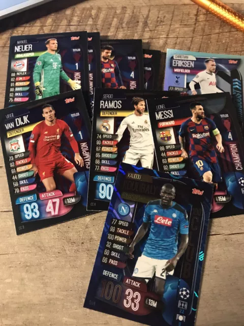 2019-20 Topps Match Attax Champions League Pick Your Special Card Foil Messi