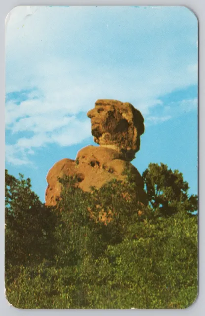 Pikes Peak Colorado, Old Scotchman Harry Lauder Rock Formations Vintage Postcard