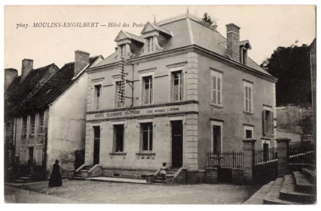 CPA 58 - MOULINS ENGILBERT (Nièvre) - 7607. Hôtel des Postes (Moulin Engilbert)