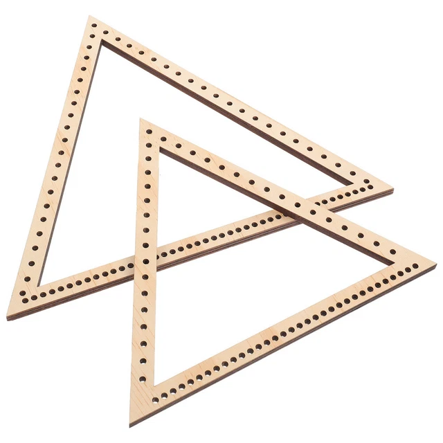 2 stücke Tapisserie Strickmaschinen DIY Dream Catcher Frames Dreieck Strickwerkz