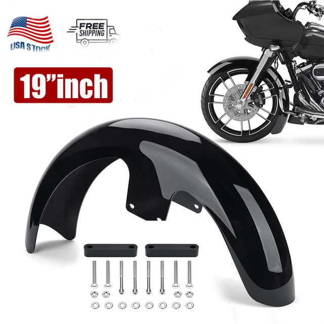 19" Wheel Wrap Front Fender Steel For Harley Touring Street Glide Custom Baggers
