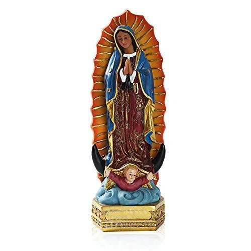 OUR LADY OF Guadalupe The Blessed Virgin Mary Resin Statue Sculpture
