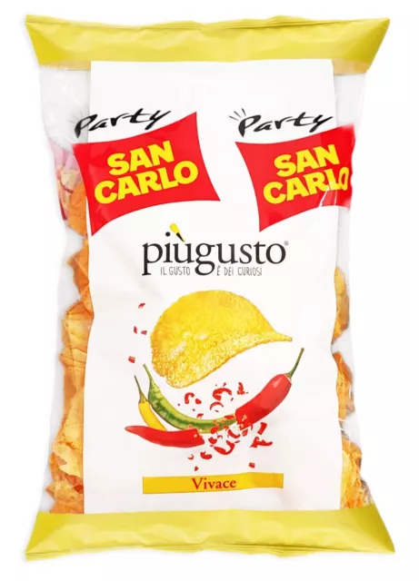 San Carlo Più Gusto Vivace Patatine Gusto Paprika Maxi Busta da 200g