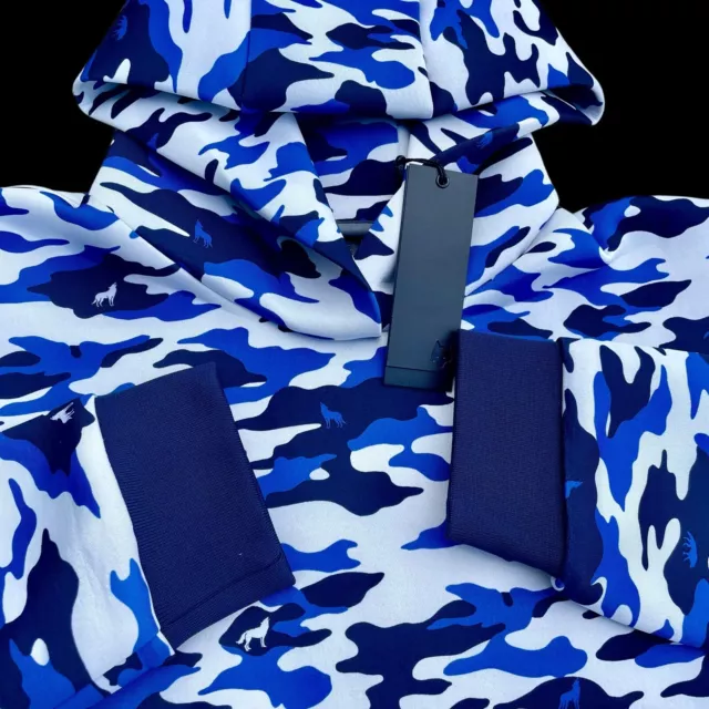 GREYSON GOLF COBALT Blue Camo Print Chene Hoodie Size XL $218 $99.99 ...