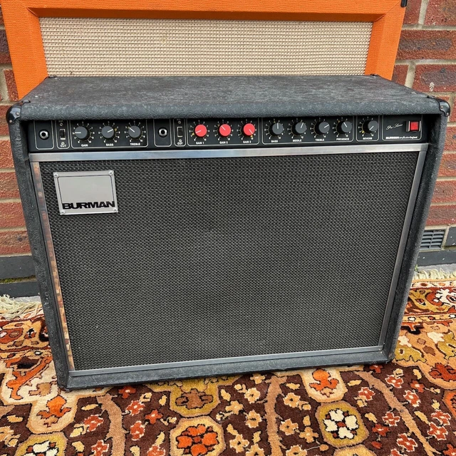 Vintage 1970s Burman Pro Series 502 2x12 50w Valve Amplifier Combo