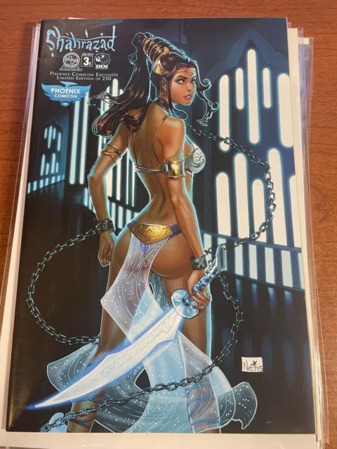 Shahrazad #3e Phoenix Comicon BDI Nei Ruffino Variant limtd 250 Aspen Comics NM