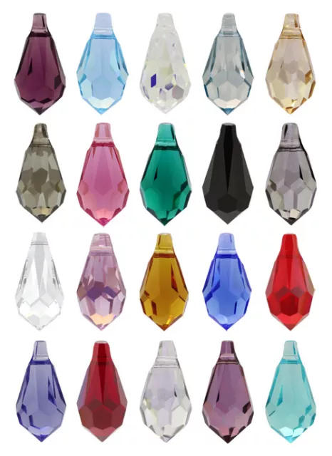 Superior PRIMERO 6000 Teardrop Crystals Pendants * Many Sizes & Colors