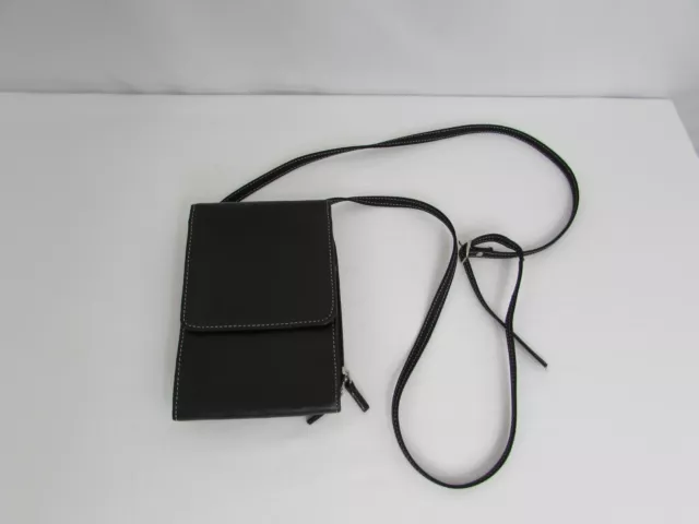 Guang Tong Zip Around Wallet Black Leather And Synthetic Photos Change  Bifold