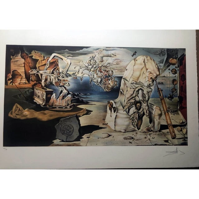 Salvador Dali . La apoteosis de Homero. Firmada a mano