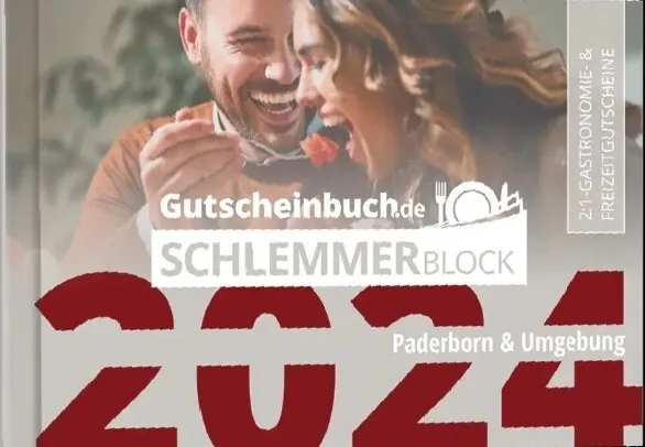 Gutscheinbuch Schlemmerblock 2024 Paderborn & Umgeb. Mit Mobile Code