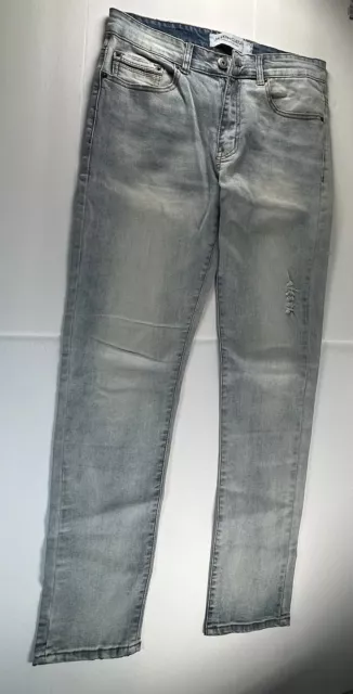 MODERN CULTURE Men’s Comfort Stretch Skinny Blue  Jeans Trouser Size 30WX32L