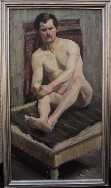 Bror Ljunggren 1884–1939, Männlicher Akt im Atelier, um 1930