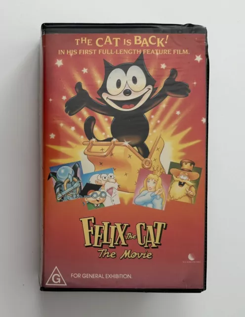 Felix The Cat - The Movie [VHS] Roadshow Big Box Clamshell Ex-Rental Video Tape
