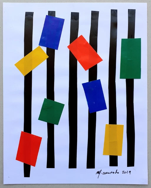 Manuel Coronado - Collage originale firmato del 2019