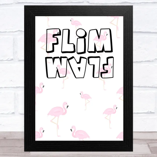 Stampa arte da parete Flamingo Flim Flam bambini bambini