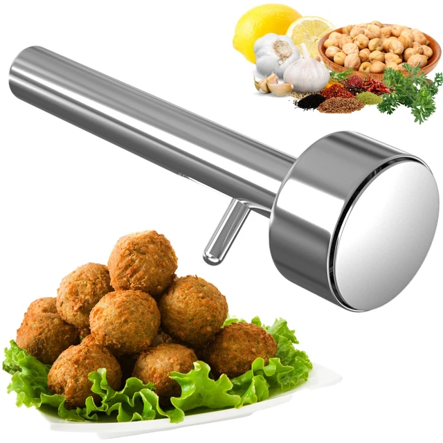 Falafel and Meatball Maker Scoop |Food Safe and Non-Sticky Stainless-Ste...