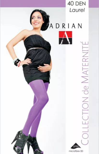 Maternity Tights 40 Den Microfibre Pregnancy size M L Adrian Laurel