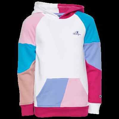 Champion Girl's Colorblock  Hoodie  Girls Grade School CLG332 NEW w TAGS