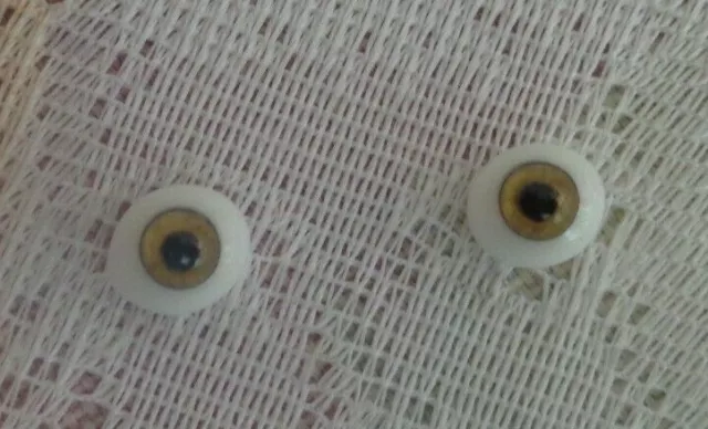 Doll Eyes - Glass Flat Oval - 6Mm - Hazel