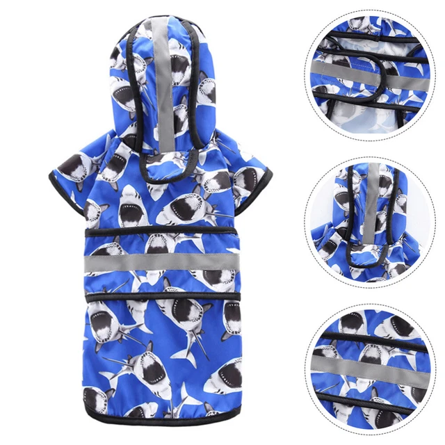Dog Rain Poncho Dog Raincoat Reflective Rain Jacket Doggie Raincoat Pet