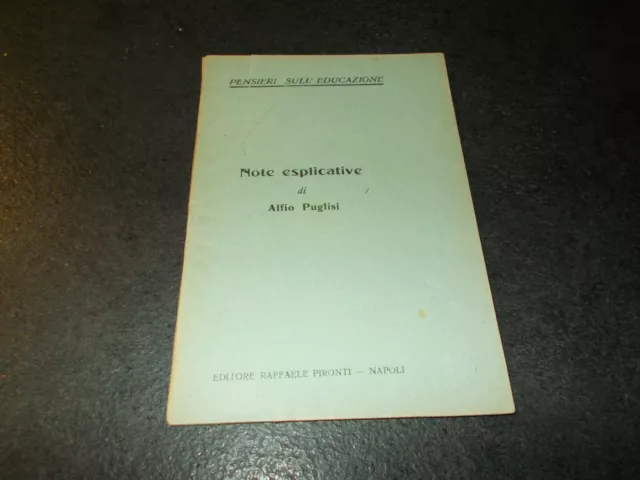 Pensieri sull'educazione Note esplicative di Alfio Puglisi editore R. Pironti