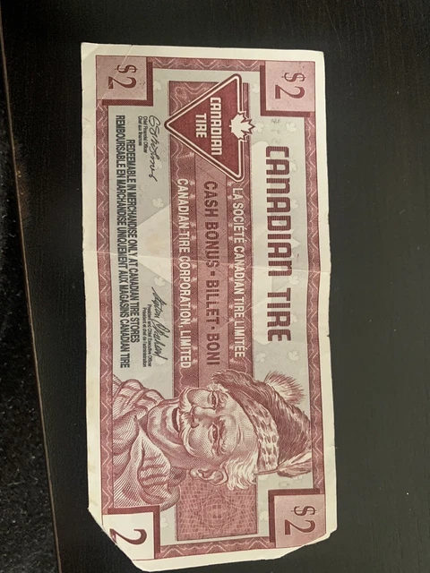Canadian Tire Money $2 Bill #0000215198