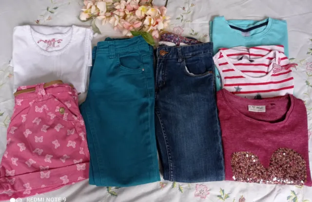 7X pieces girls Clothes bundle Age 8 years
