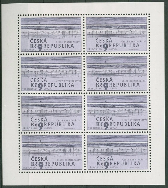 Tschechische Republik 2001 Euro CEPT Wasser Kleinbogen postfrisch 289 K (C90549)