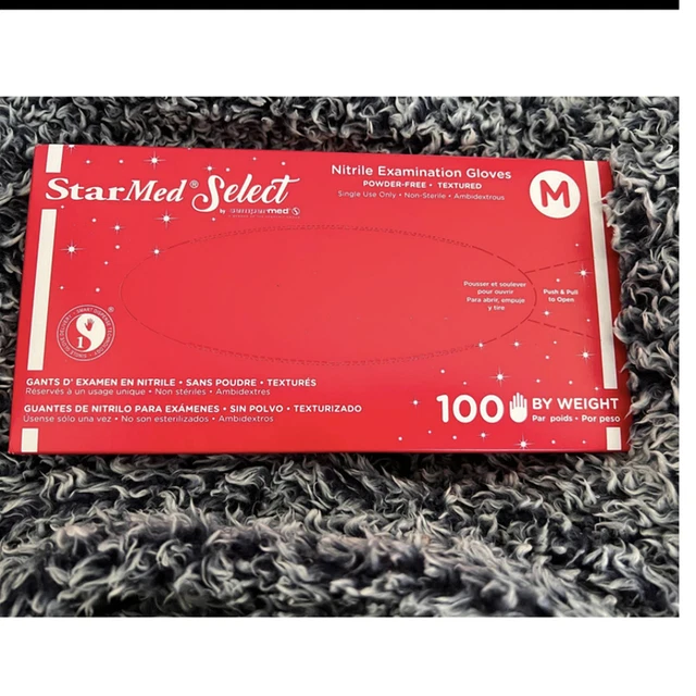 Guantes de examen de nitrilo Star Med Select 100 unidades - nuevos