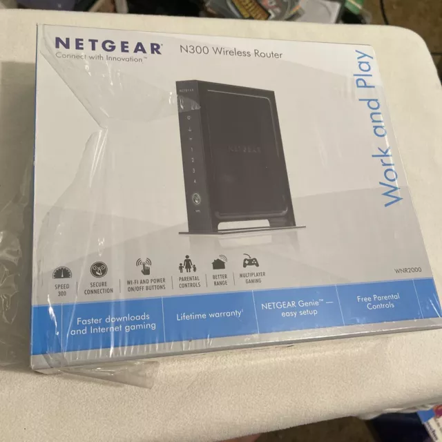 Router inalámbrico NetGear WNR2000 10/100 de 4 puertos (WNB2100-100EUS)