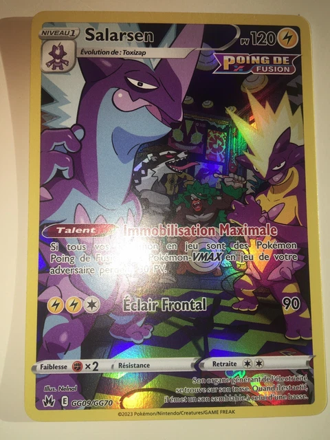 Pokemon GG09/GG70 Salarsen Rare EB12.5 Epee et Bouclier 12.5 Zenith Supreme VF F