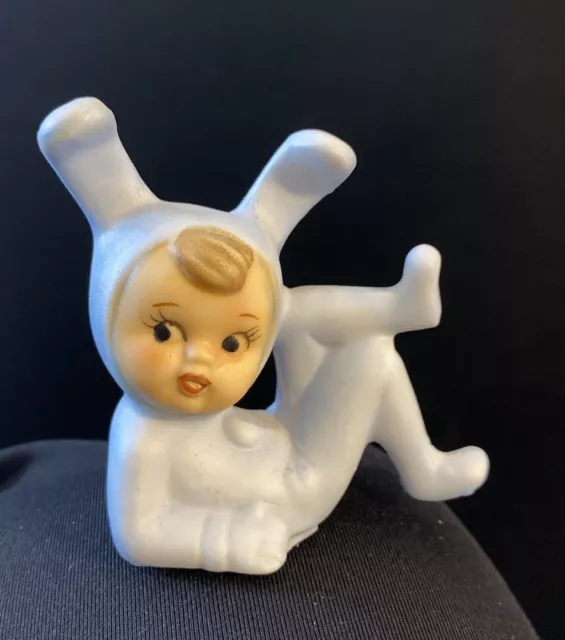Vintage Anthropomorphic Bunny Easter Figurine