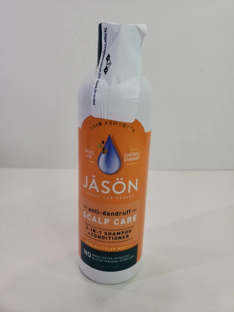 Jason Anti-Dandruff Scalp Care 2-in-1 Shampoo + Conditioner 12 fl oz New