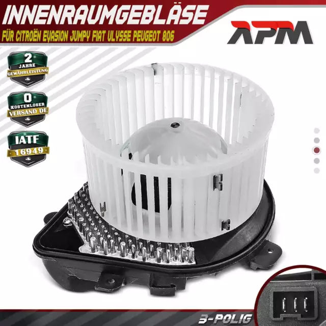 Ventilateur Intérieur pour Citroën Evasion Jumpy Fiat Ulysse Peugeot 806