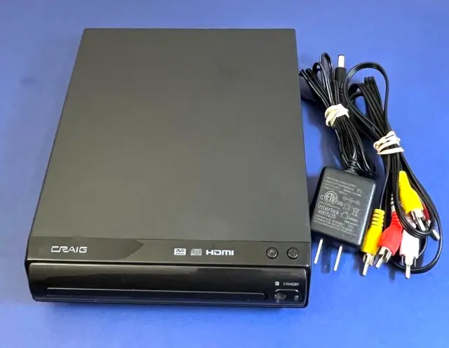 Craig CVD401A Compact HDMI DVD Player 1080p Powers On No Remote