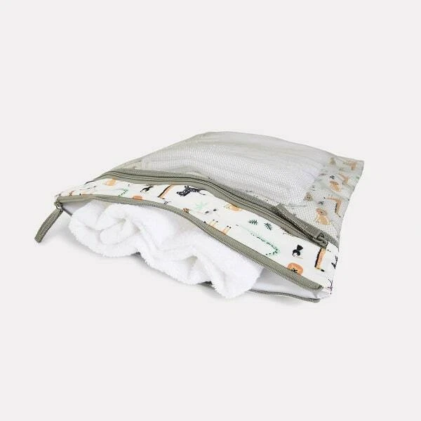 Wet & Dry Nappy Pouch Clean Cloth Diaper Bag Zip Reusable Baby Dirty Storage