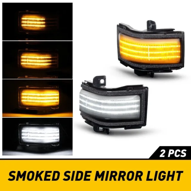 2Pcs Sequential LED Side Towing Mirror Lights For 15-20 F-150/17-22 Superduty