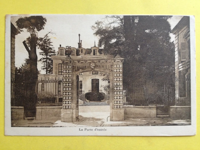 cpa 95 - GROSLAY 25 rue de Montmorency CHÂTEAU VIEUX Family Pension Entrance