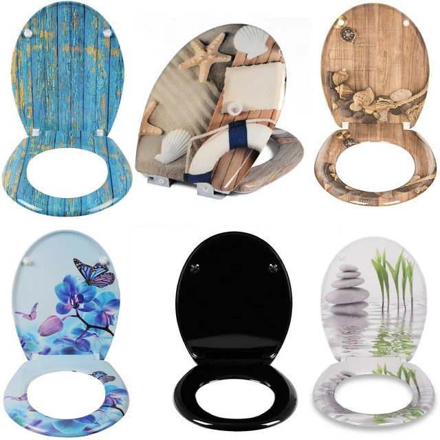 WOLTU TOILET SEAT Soft Close Adjustable Hinge Toilet Lid Cover Family